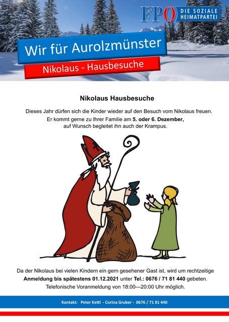 Nikolaus Hausbesuche 2021